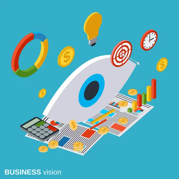 Business vision vector concept — Stock Vector