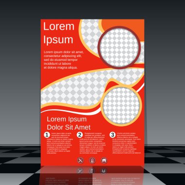 Modern iş ilanı vektör şablonu