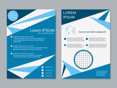 Profesyonel modern flyer vektör şablonu