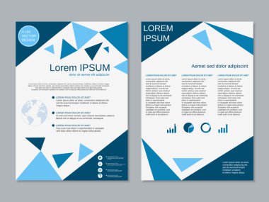 Profesyonel modern flyer vektör şablonu