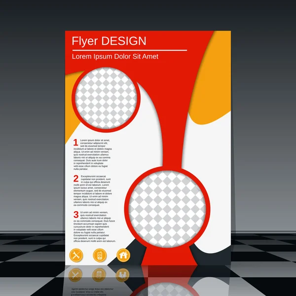 Professionele business flyer ontwerp template — Stockvector