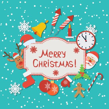 karácsonyi illusztráció: lakás.