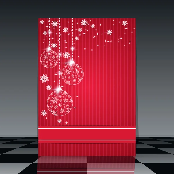 Modèle de flyer de Noël — Image vectorielle