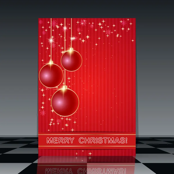 Plantilla de folleto de Navidad — Vector de stock