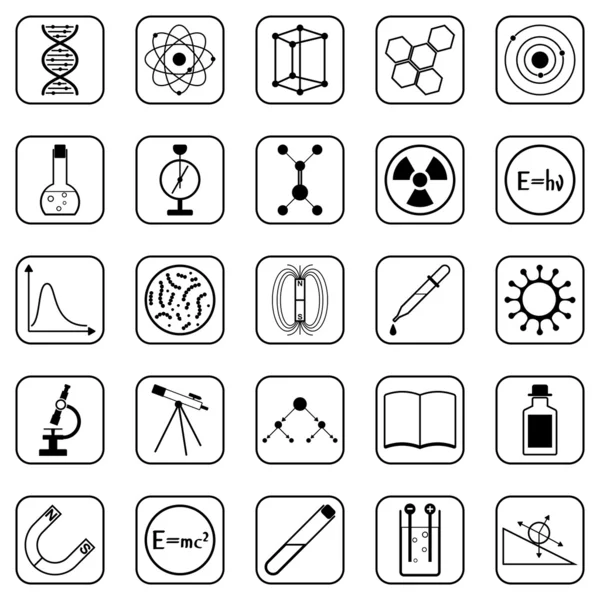 Science vector icons — Stock Vector