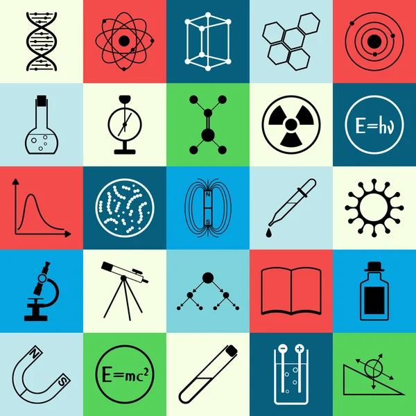 Science vector icons — Stock Vector