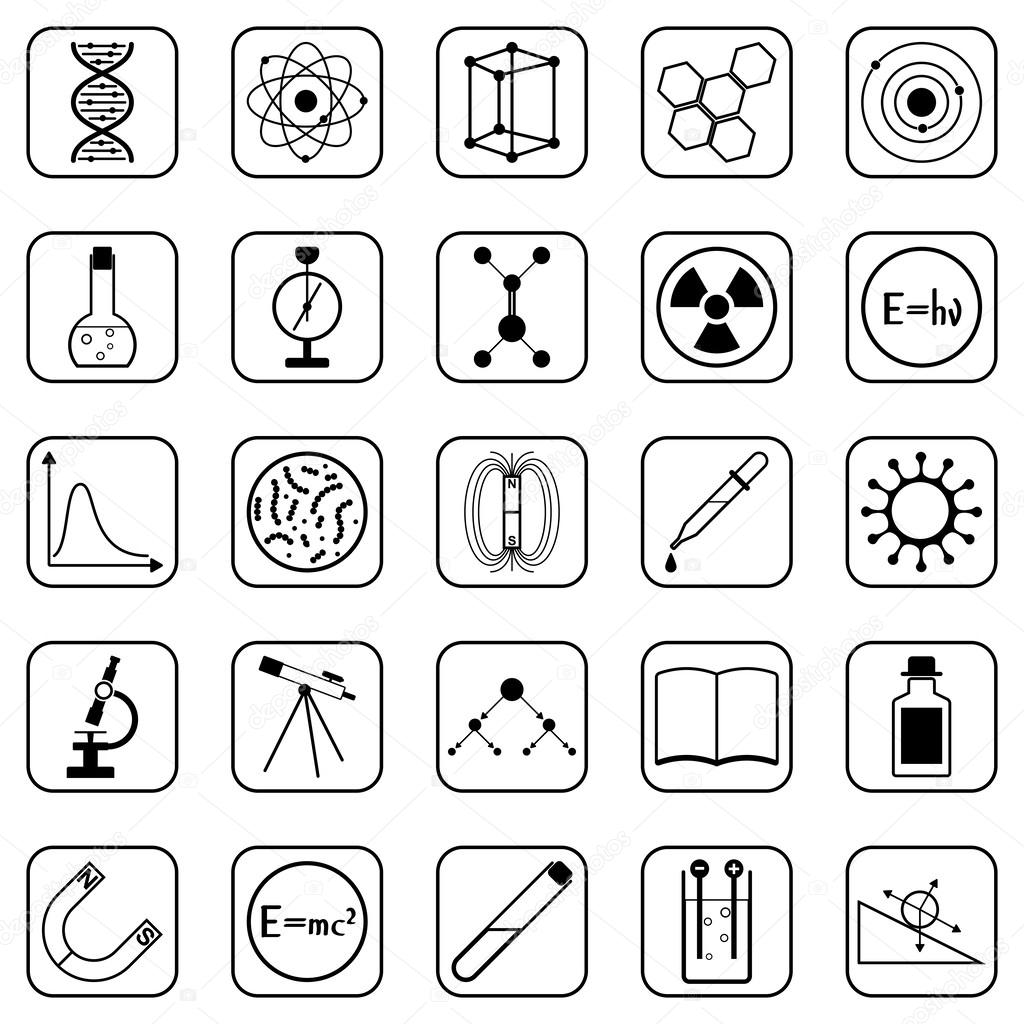 Science vector icons