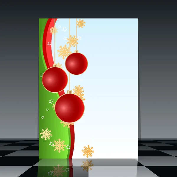 Plantilla de folleto de Navidad. — Vector de stock