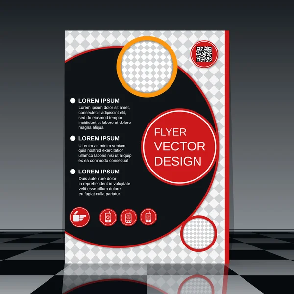 Template voor de flyer — Stockvector