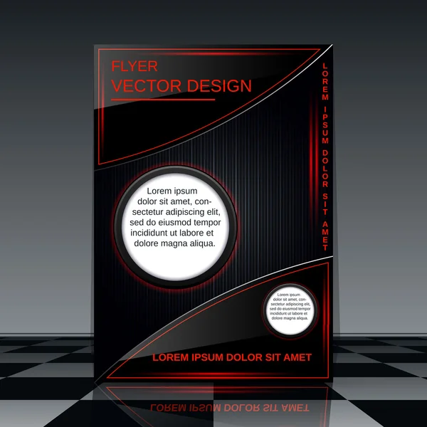 Futuristic flyer template — Stock Vector