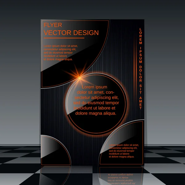 Futuristic flyer template — Stock Vector