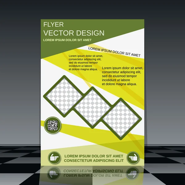 Flyer  template — Stock Vector