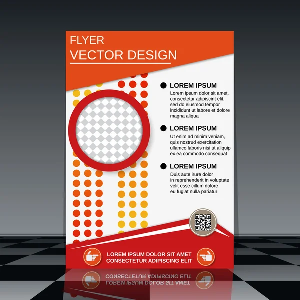 Template voor de flyer — Stockvector