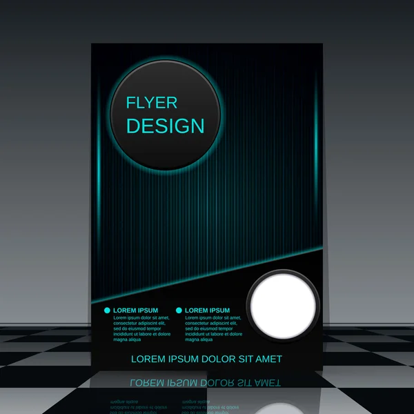 Futuristic flyer template — Stock Vector