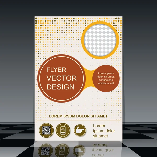 Plantilla de folleto — Vector de stock