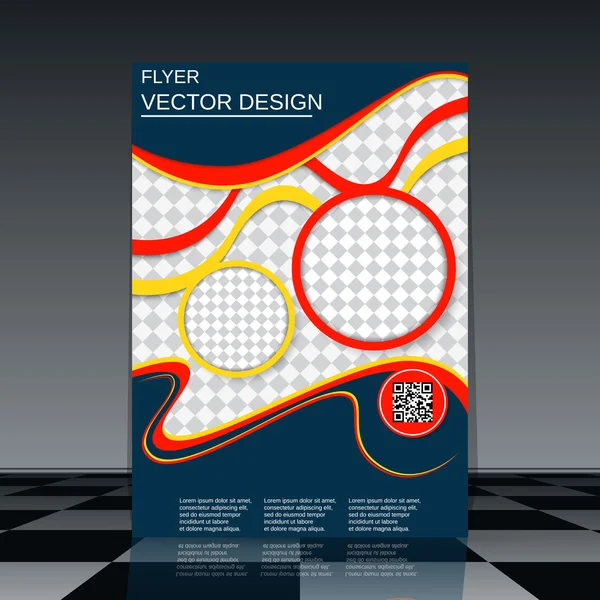 Flyer  template — Stock Vector