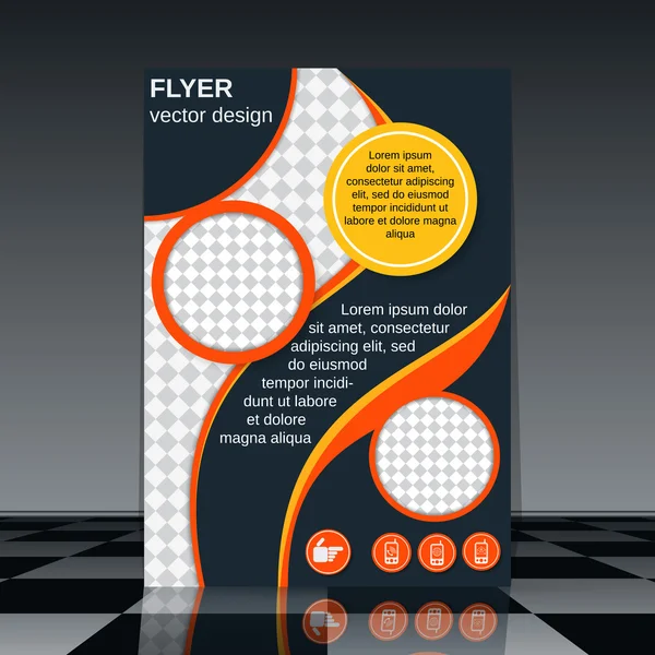 Flyer  template — Stock Vector