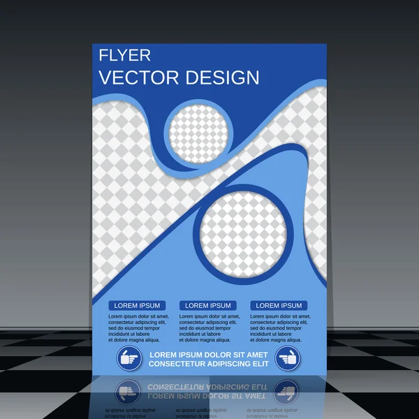 Flyer  template — Stock Vector