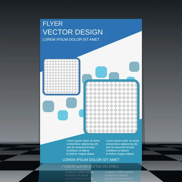 Template voor de flyer — Stockvector