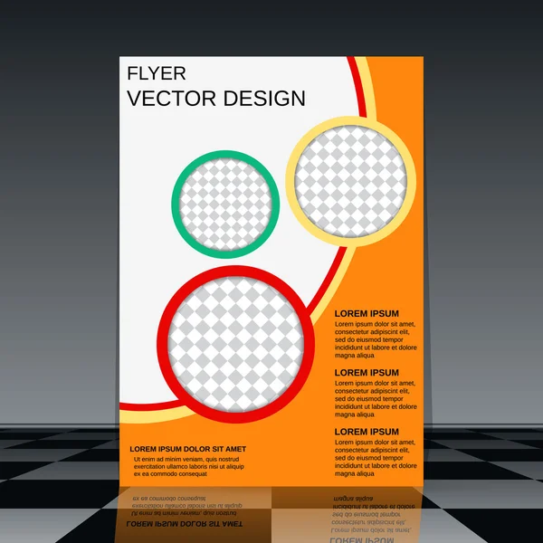 Template voor de flyer — Stockvector