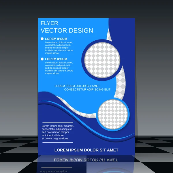 Flyer  template — Stock Vector