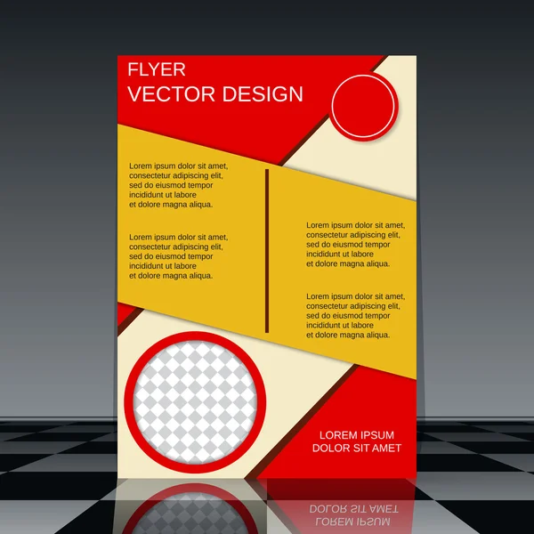 Template voor de flyer — Stockvector