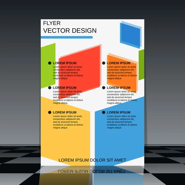 Template voor de flyer — Stockvector