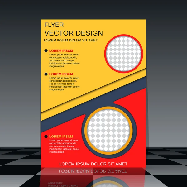 Template voor de flyer — Stockvector