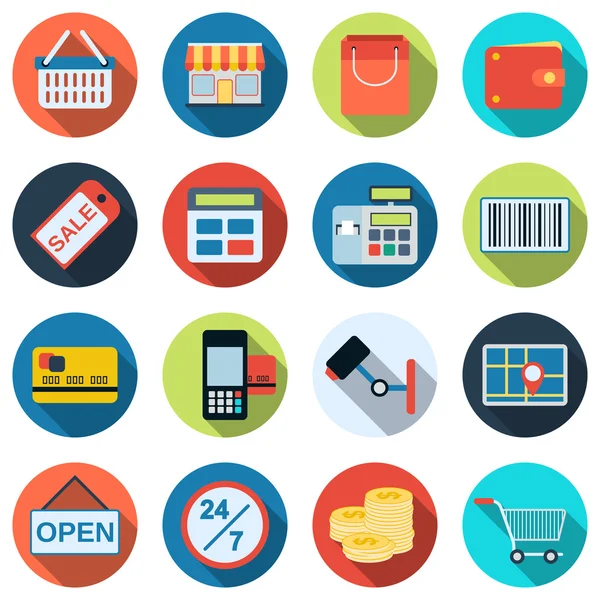 Shopping vector icons Stock Illustration