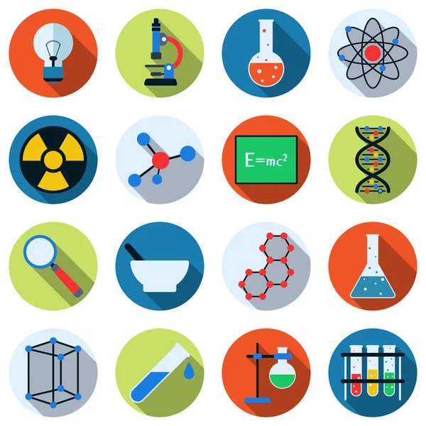 Iconos vectoriales científicos Ilustraciones de stock libres de derechos