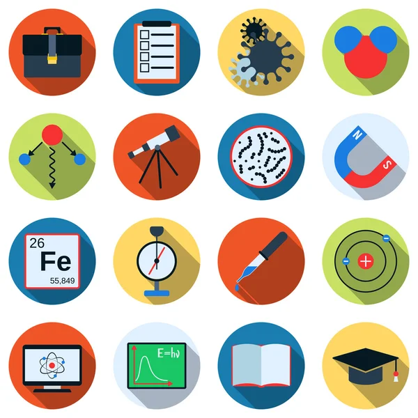 Science vector icons — Stock Vector