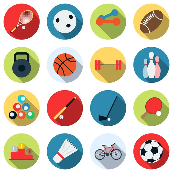 Sport en recreatie vector iconen — Stockvector