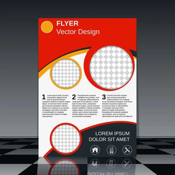 Plantilla de cubierta de folleto — Vector de stock