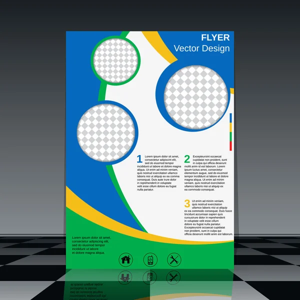 Modèle de couverture de brochure — Image vectorielle