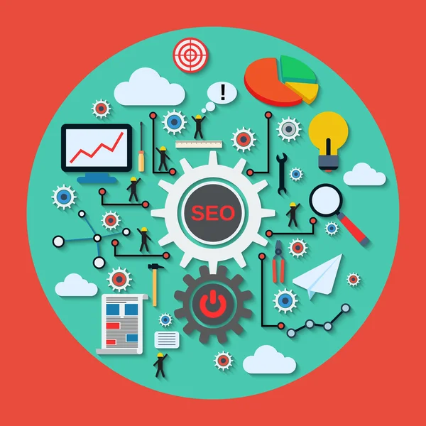 SEO optimalisatie vector concept — Stockvector