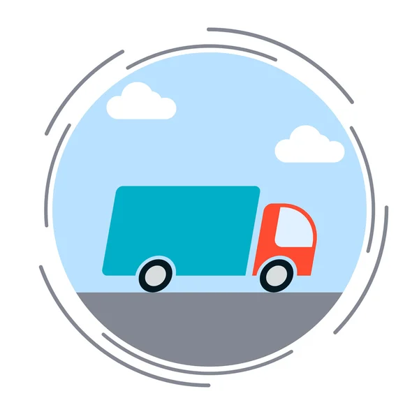 Logistica, consegna, concetto di trasporto — Vettoriale Stock