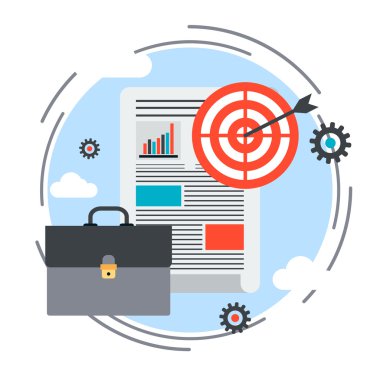 İş planı, rapor, Portföy vektör kavramı