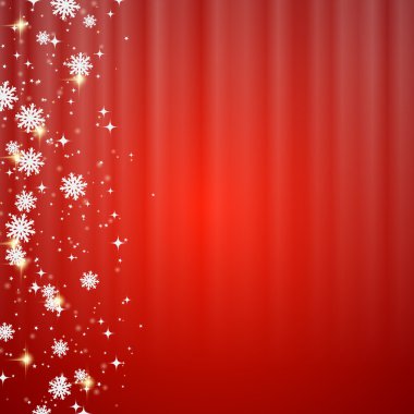 Christmas and New Year red blurry vector background