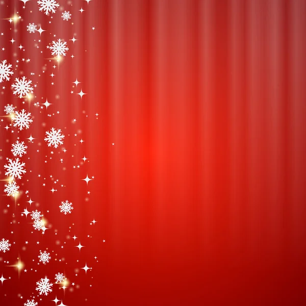 Navidad y Año Nuevo rojo borroso vector de fondo — Vector de stock