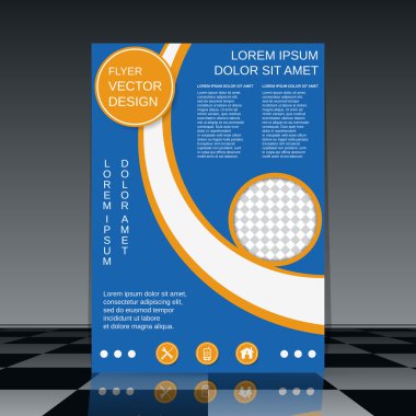 Broşür vektör şablonu