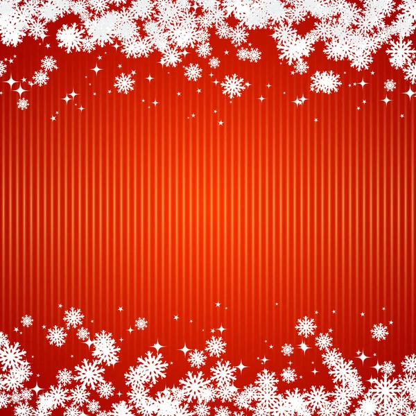 Christmas and New Year vector background with stars and snowflakes — Stock Vector