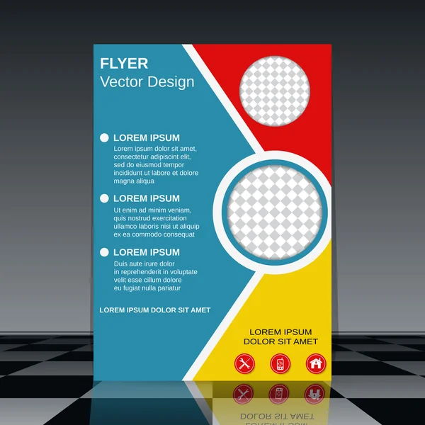 Broschüre Cover Vector Design Template — Stockvektor