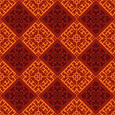 Retro tarzı sorunsuz vektör desen