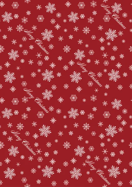 Patrón Sin Costuras Navidad Con Copos Nieve Ilustración Background Vector — Vector de stock