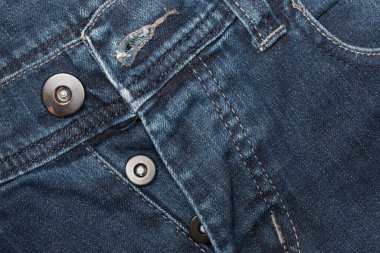 Denim Closeup: Mavi kotun dokusu.