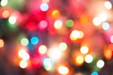 Soyut noel ışıkları, Noel arkaplanı için arka plan bokeh.