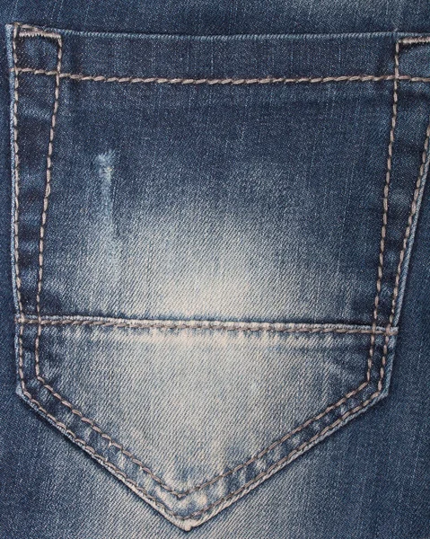 Denim Closeup Texture Background Pockets Jeans — Stock Photo, Image