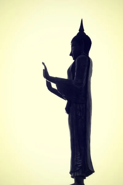 Buddha Staty Vintage Effekt Stil — Stockfoto