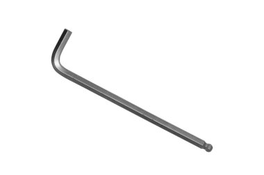 Beyaz arka planda izole edilmiş anahtar - kırpma yolları.