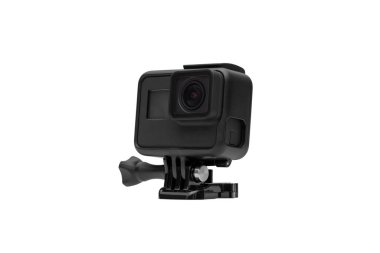 Beyaz arkaplanda izole edilmiş eylem kamerası - kırpma yolları.